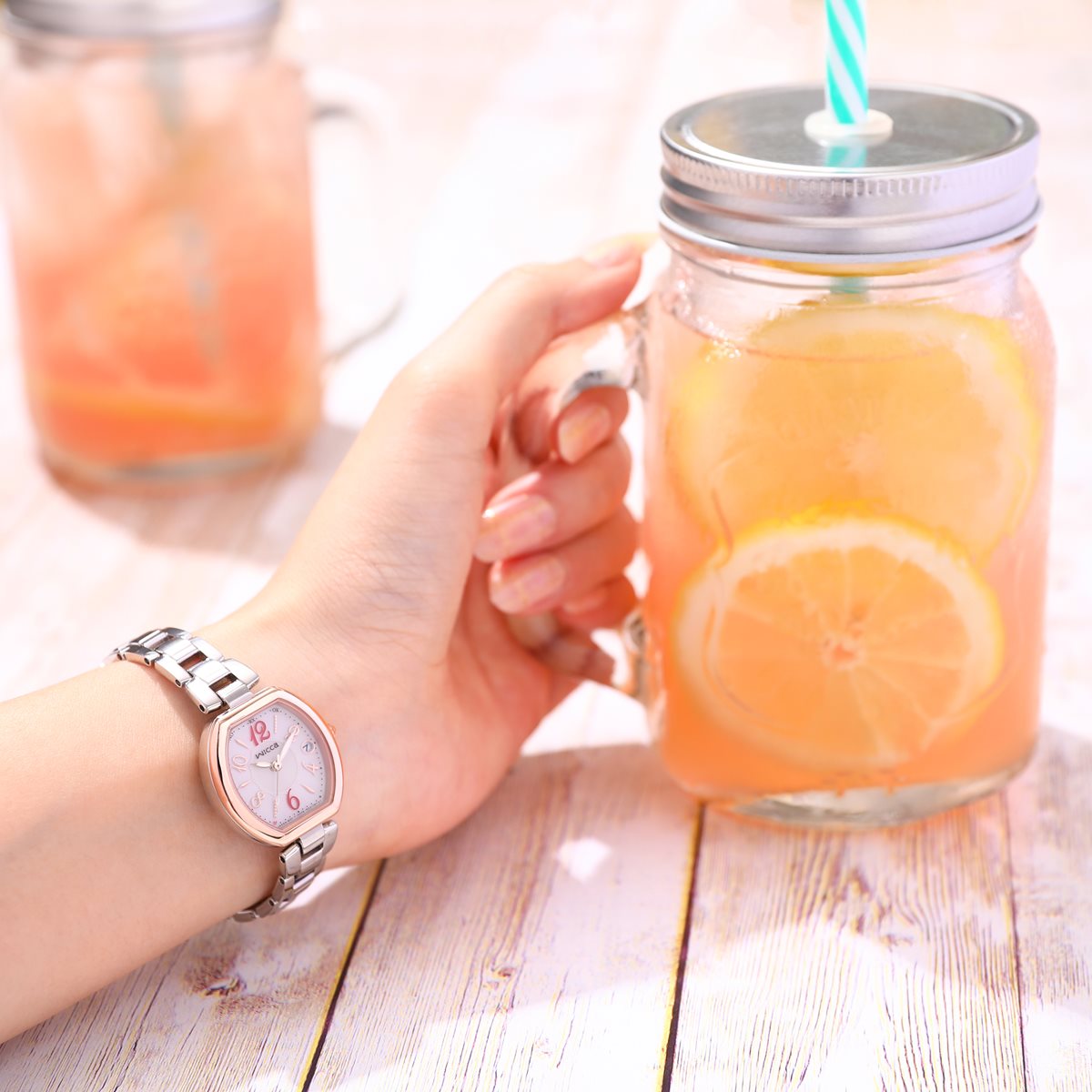 シチズン ウィッカ CITIZEN wicca ソーラー 電波時計 腕時計 レディース ハッピーダイアリー KL0-731-91