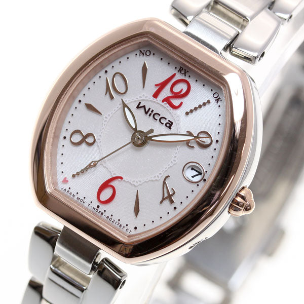 シチズン ウィッカ CITIZEN wicca ソーラー 電波時計 腕時計 レディース ハッピーダイアリー KL0-731-91