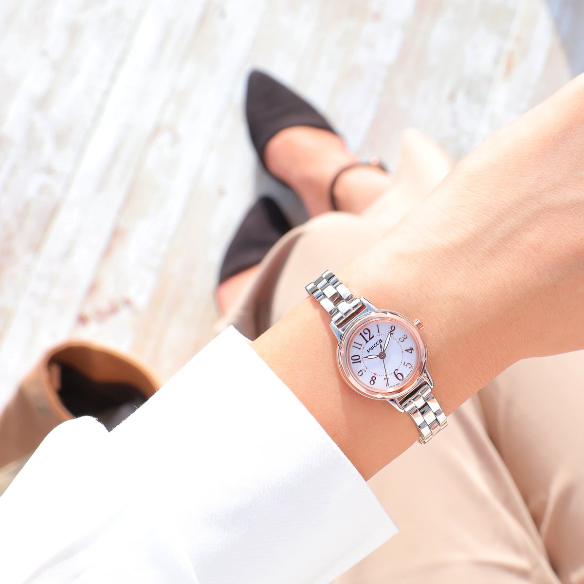 シチズン ウィッカ CITIZEN wicca ソーラーテック 腕時計 レディース KP3-619-11