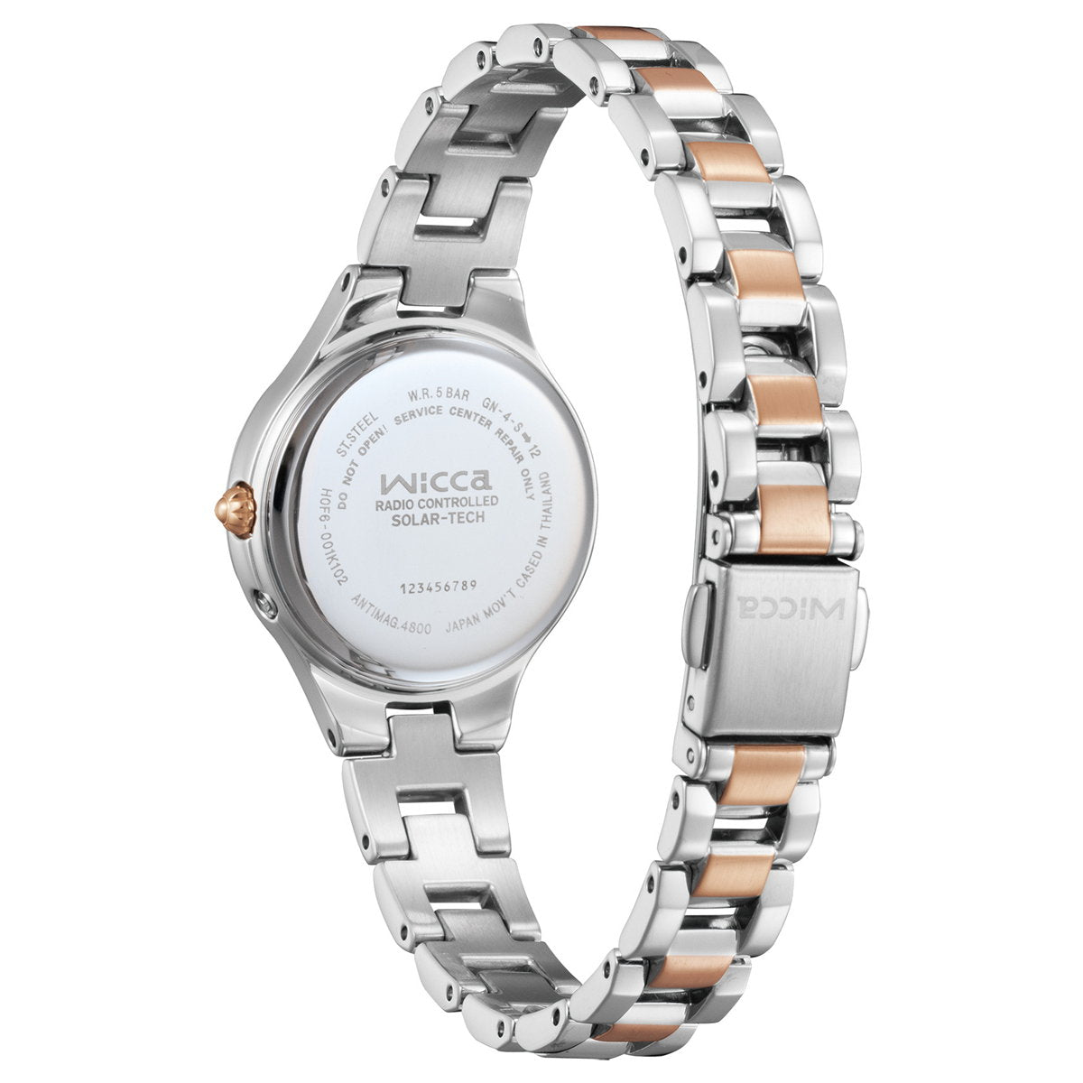 シチズン ウィッカ CITIZEN wicca ソーラーテック 電波時計 腕時計 レディース サブマスコミモデル KS1-830-11 シャーベット イメージ