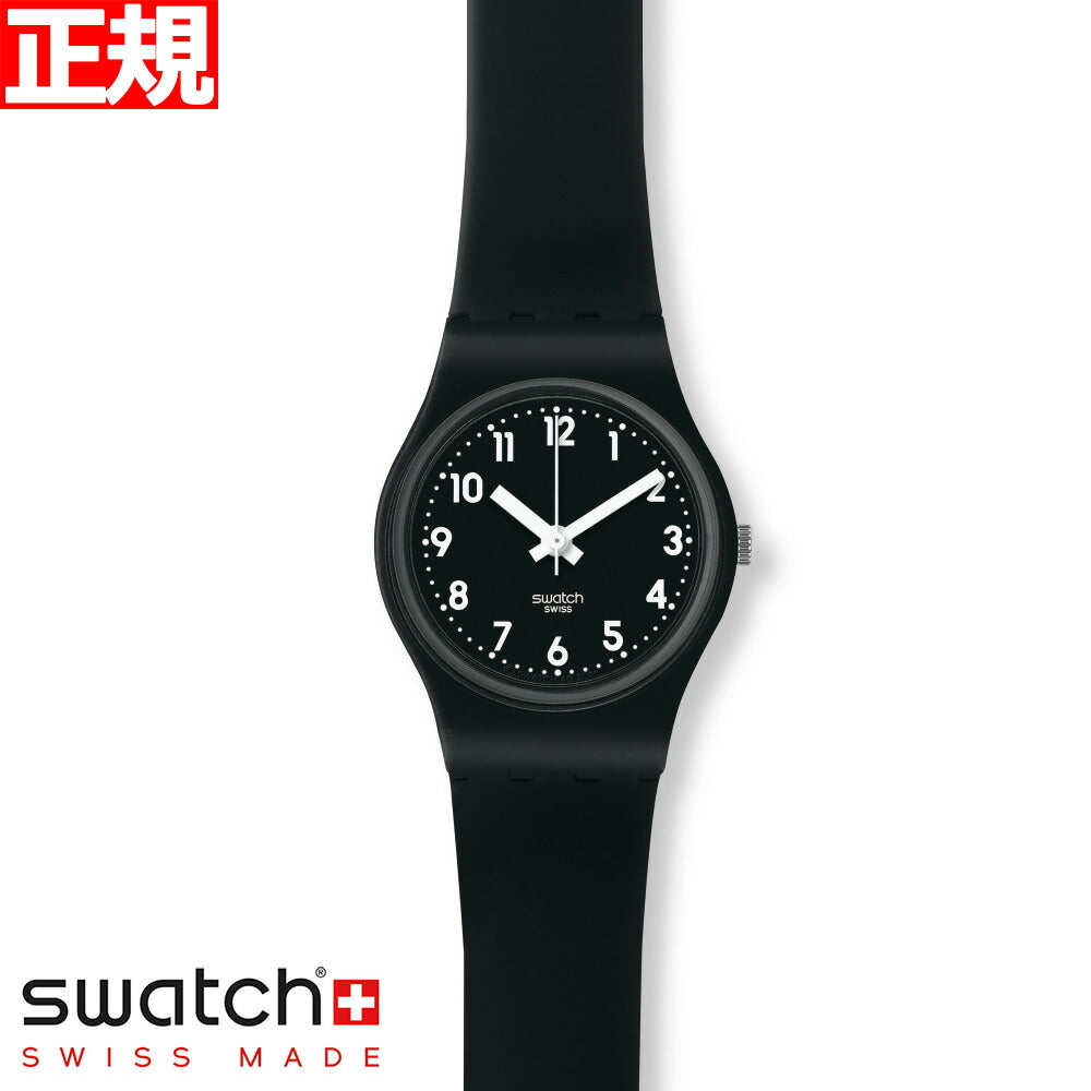 swatch ブラック腕時計