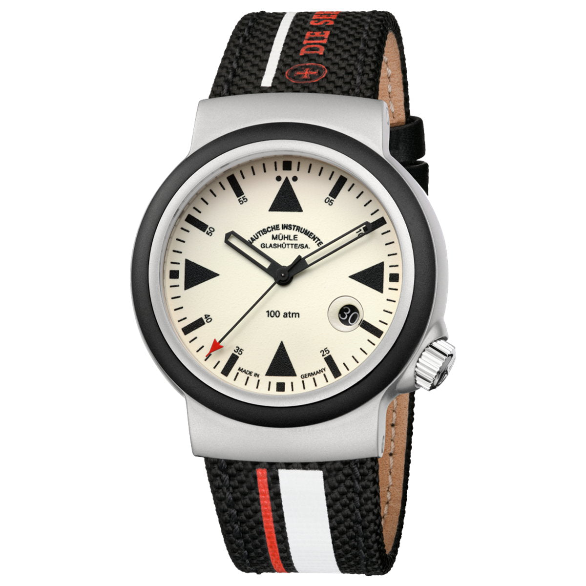 ミューレ・グラスヒュッテ Muhle Glashutte S.A.R. Rescue-Timer LUMEN レスキュー・タイマー 42mm 自動巻き メンズ 腕時計 M1-41-08-CB ドイツ製【正規品】【60回分割手数料無料!】