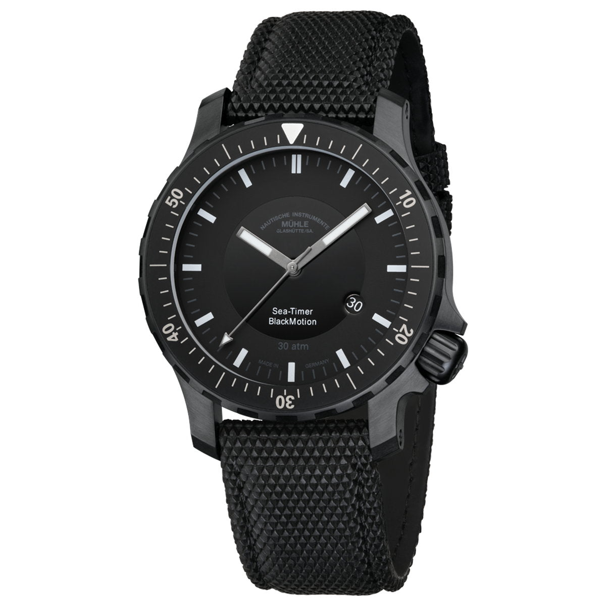 ミューレ・グラスヒュッテ Muhle Glashutte Sea-Timer BlackMotion 44mm 自動巻き メンズ 腕時計 M1-41-83-NB ドイツ製【正規品】【60回分割手数料無料!】