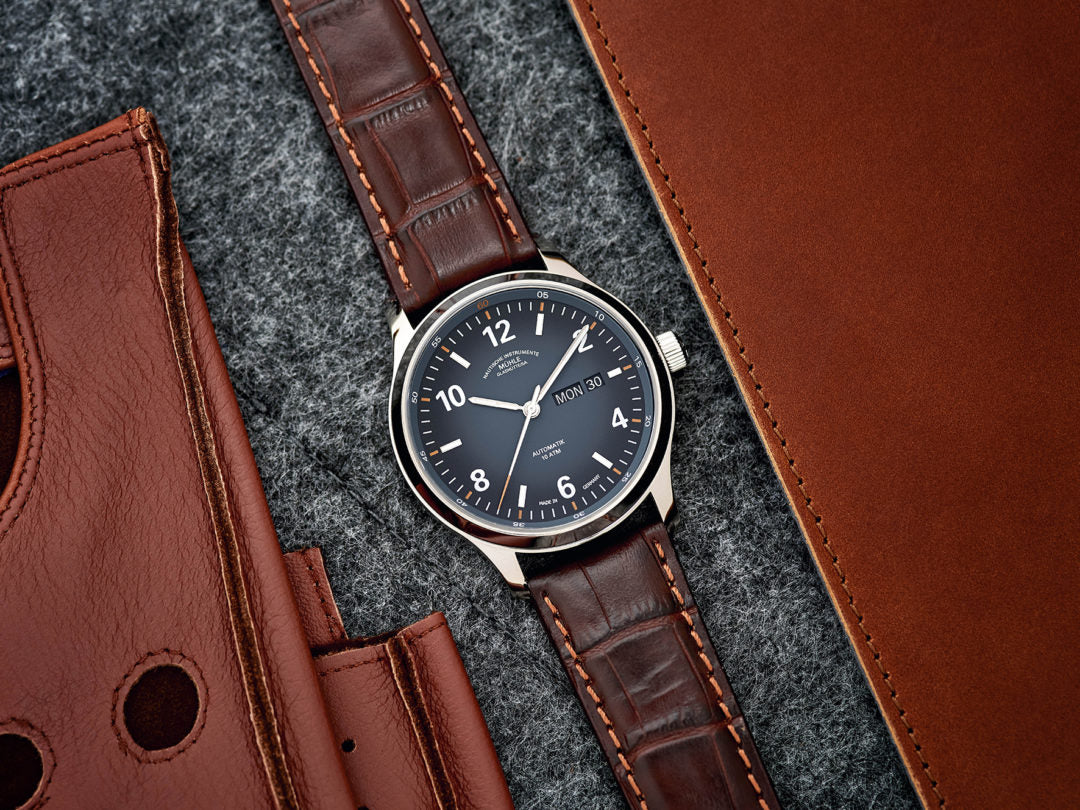 ミューレ・グラスヒュッテ Muhle Glashutte Lunova Tag/Datum 42.3mm 自動巻き メンズ 腕時計 M1-43-26-LB ドイツ製【正規品】【60回分割手数料無料!】