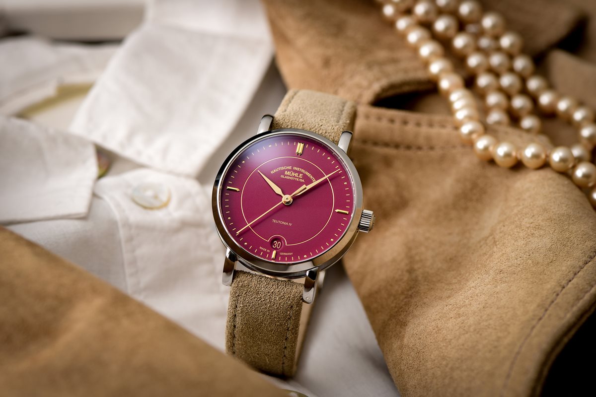 ミューレ・グラスヒュッテ Muhle Glashutte Teutonia IV Lady 33.5mm 自動巻き レディース 腕時計 M1-44-59-LB-VII ドイツ製【正規品】【60回分割手数料無料!】