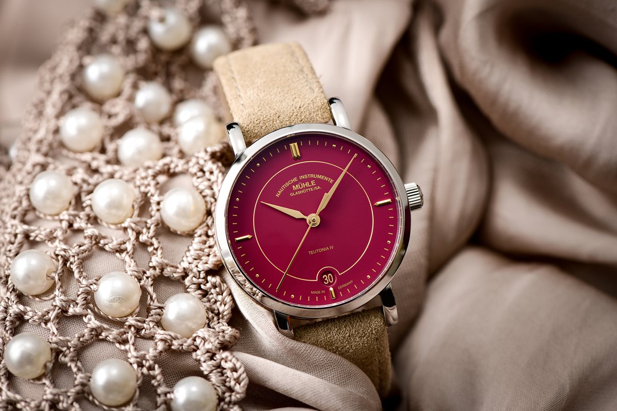 ミューレ・グラスヒュッテ Muhle Glashutte Teutonia IV Lady 33.5mm 自動巻き レディース 腕時計 M1-44-59-LB-VII ドイツ製【正規品】【60回分割手数料無料!】