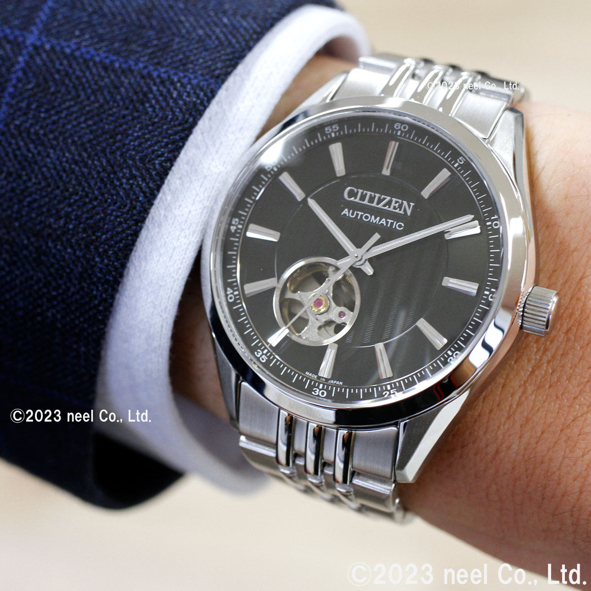 シチズンコレクション CITIZEN COLLECTION メカニカル 自動巻き 機械式 腕時計 メンズ NH9110-90E クラシックオープンハート