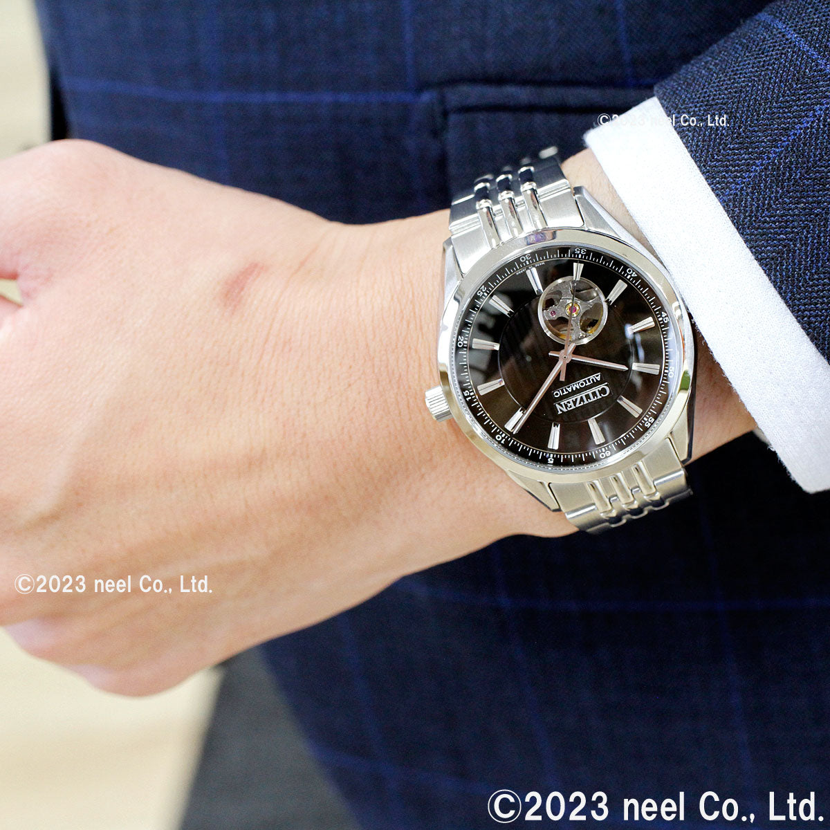 シチズンコレクション CITIZEN COLLECTION メカニカル 自動巻き 機械式 腕時計 メンズ NH9110-90E クラシックオープンハート