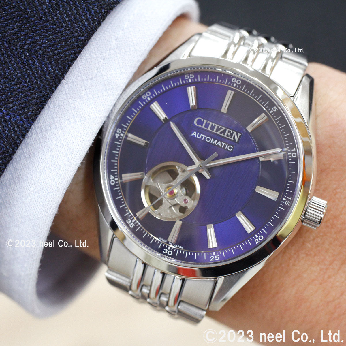 シチズンコレクション CITIZEN COLLECTION メカニカル 自動巻き 機械式 腕時計 メンズ NH9110-90L クラシックオープンハート