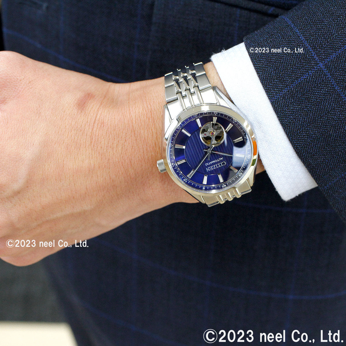 シチズンコレクション CITIZEN COLLECTION メカニカル 自動巻き 機械式 腕時計 メンズ NH9110-90L クラシックオープンハート
