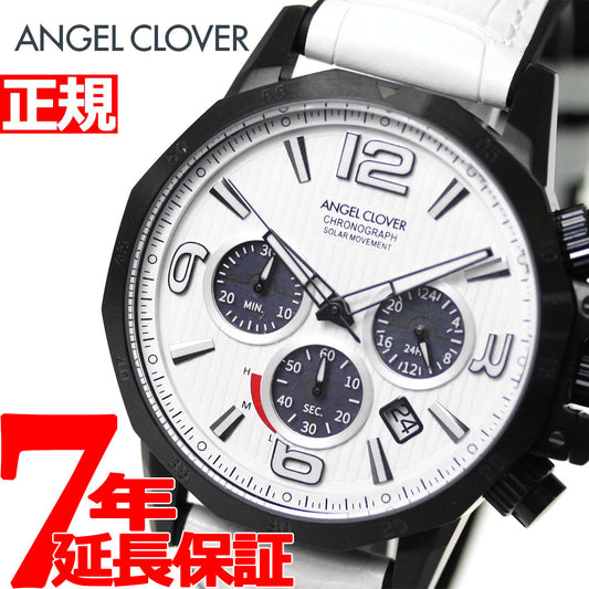 エンジェルクローバー ANGEL CLOVER ソーラー 腕時計 メンズ タイムクラフトソーラー TIME CRAFT SOLAR クロノグラフ NTS45BWH-WH