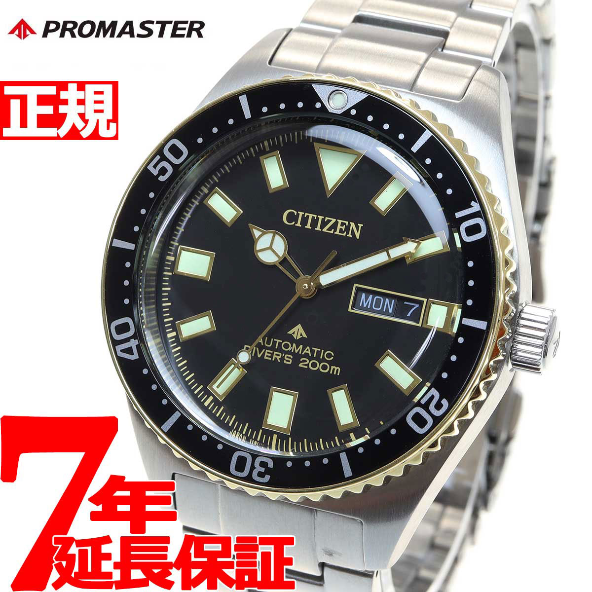 シチズン CITIZEN 腕時計 メンズ NY0125-83E プロマスター マリーンシリーズ メカニカルダイバー 200m PROMASTER MARINE 自動巻き（8204/手巻き付） ブラックxシルバー アナログ表示