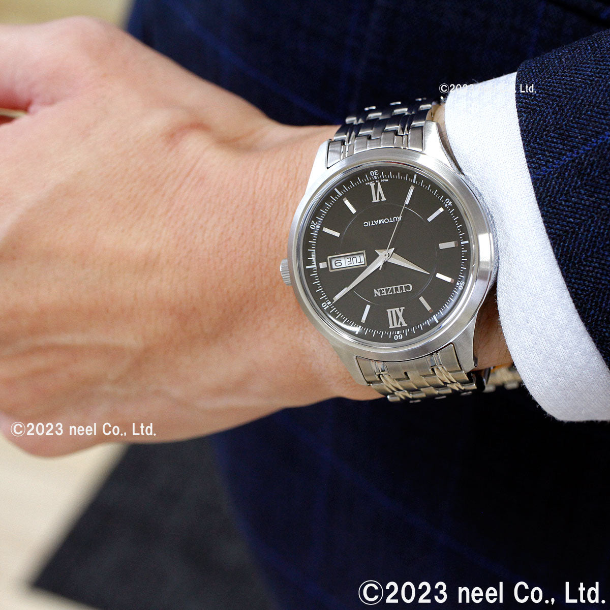 シチズンコレクション CITIZEN COLLECTION メカニカル 自動巻き 機械式 腕時計 メンズ NY4050-62E クラシックデイ&デイト