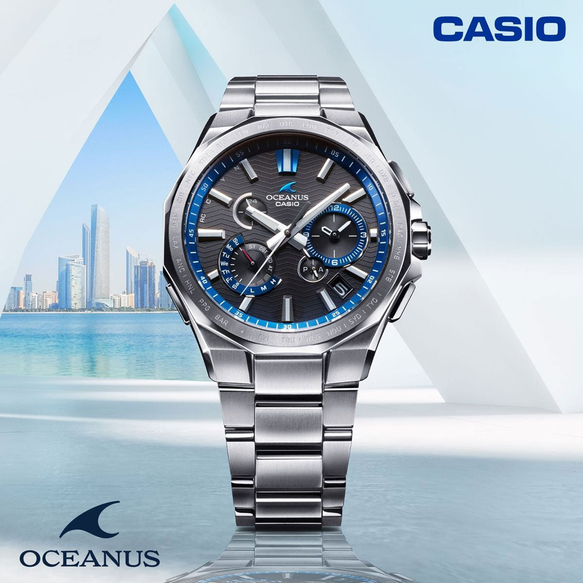 カシオ オシアナス 電波 ソーラー 腕時計 メンズ タフソーラー CASIO OCEANUS CLASSIC LINE OCW-T6000-1AJF Premium Production Line