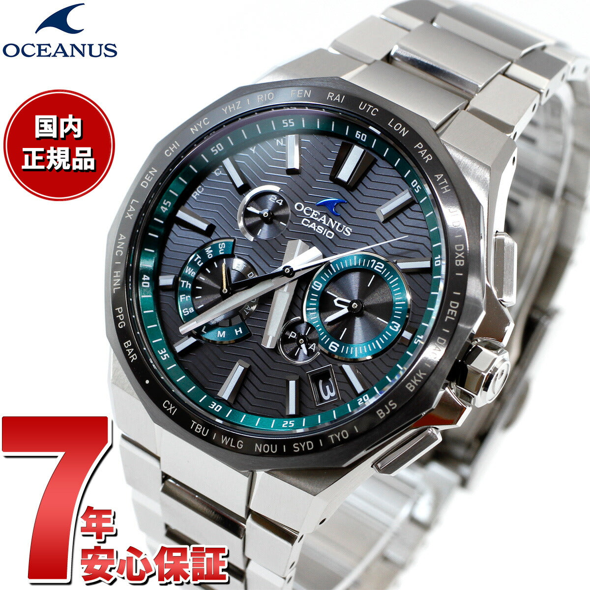 カシオ オシアナス 電波 ソーラー 腕時計 メンズ タフソーラー CASIO OCEANUS CLASSIC LINE OCW-T6000A-1AJF  Premium Production Line