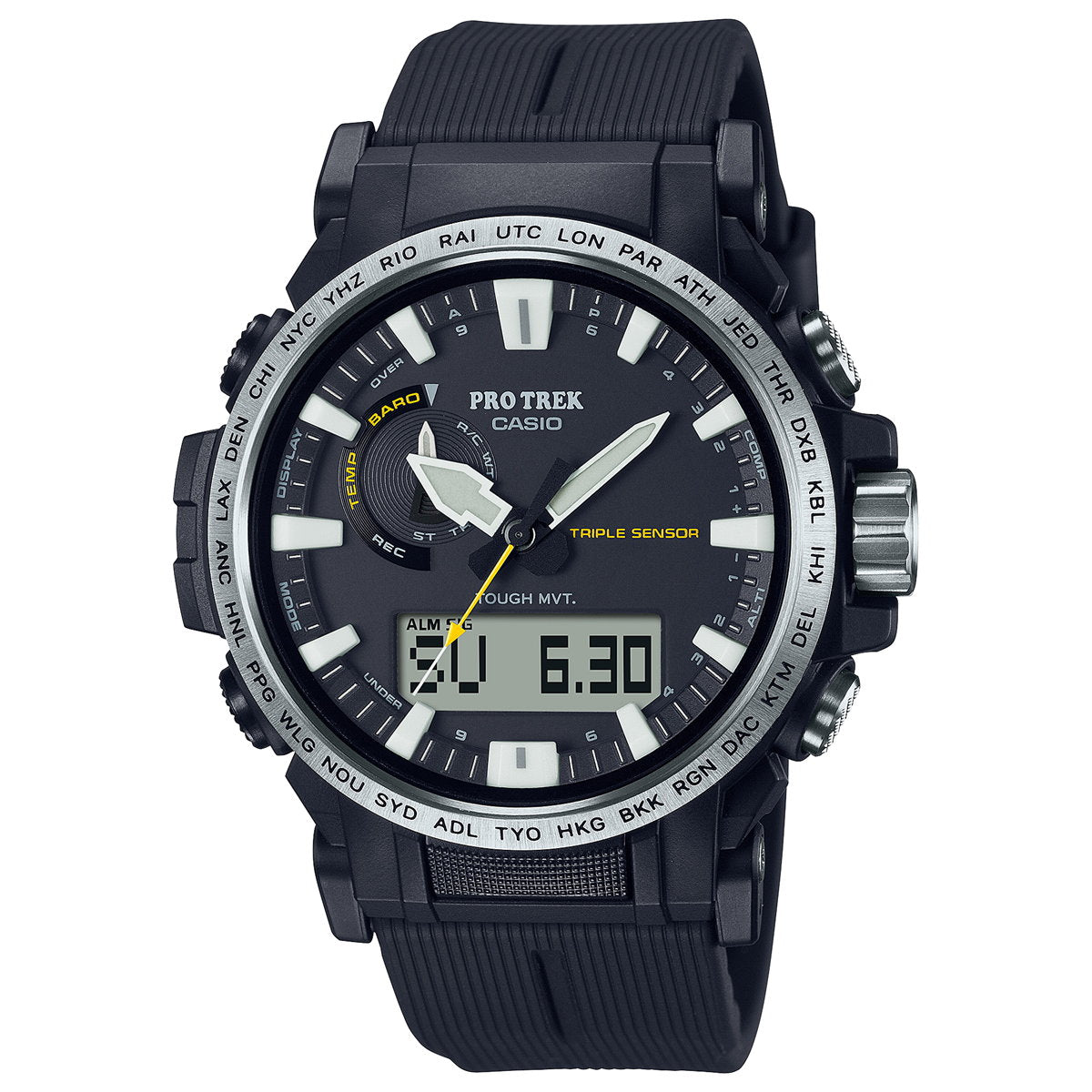 カシオ プロトレック CASIO PRO TREK 電波 ソーラー 腕時計 メンズ Climber Line Compass PRW-61-1AJF