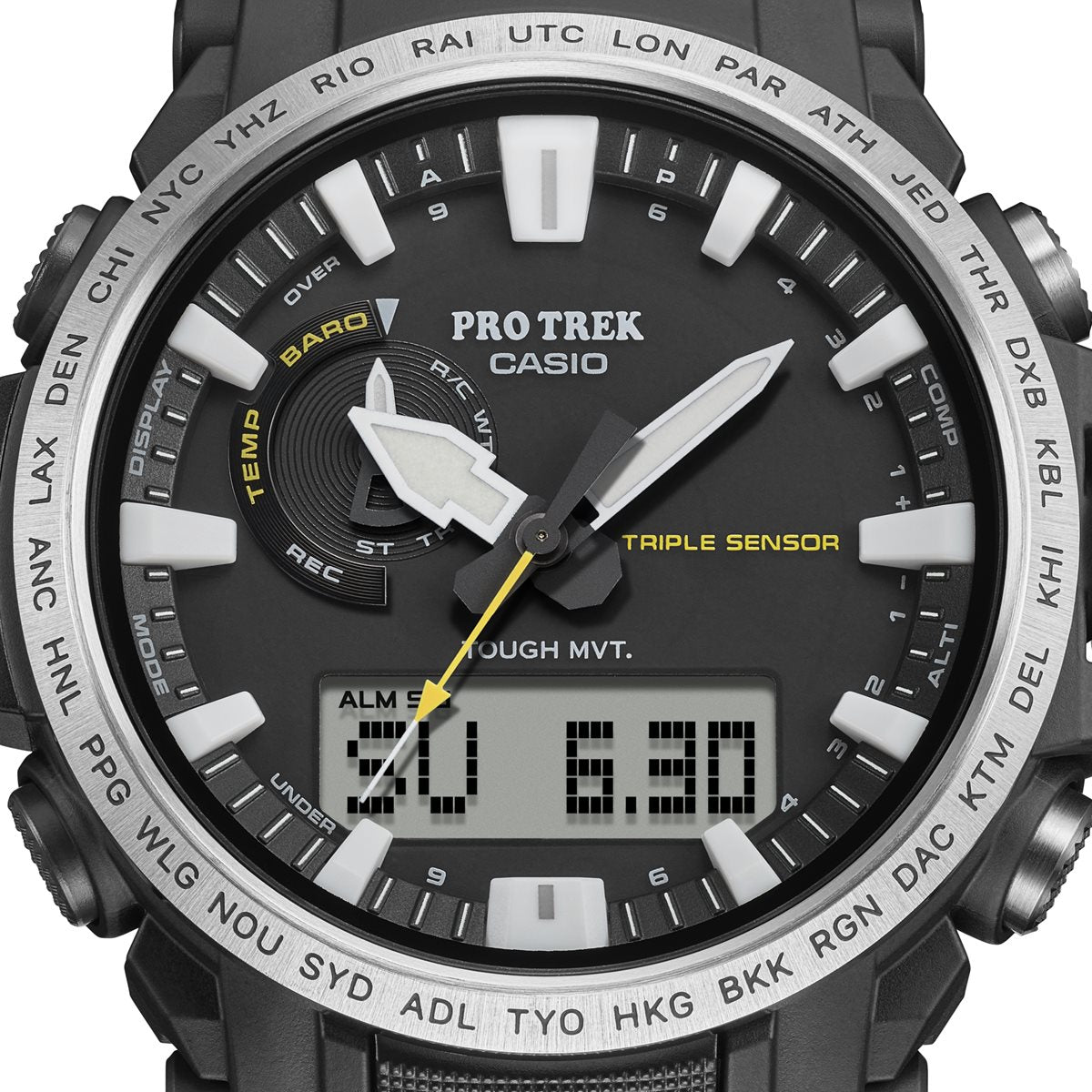 カシオ プロトレック CASIO PRO TREK 電波 ソーラー 腕時計 メンズ Climber Line Compass PRW-61-1AJF