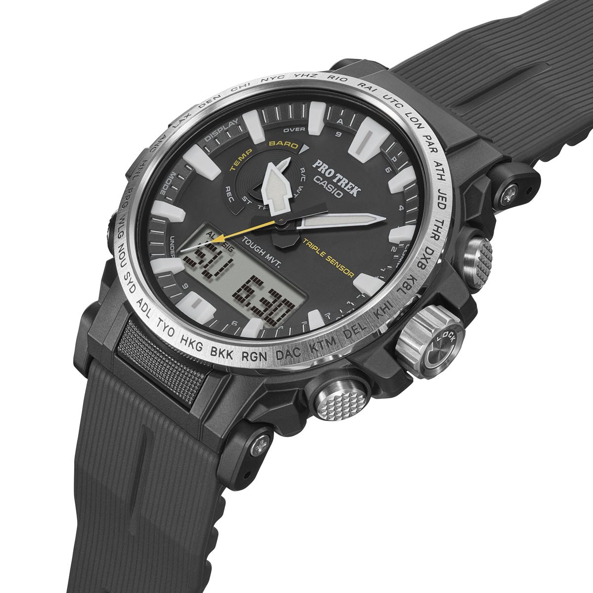 カシオ プロトレック CASIO PRO TREK 電波 ソーラー 腕時計 メンズ Climber Line Compass PRW-61-1AJF