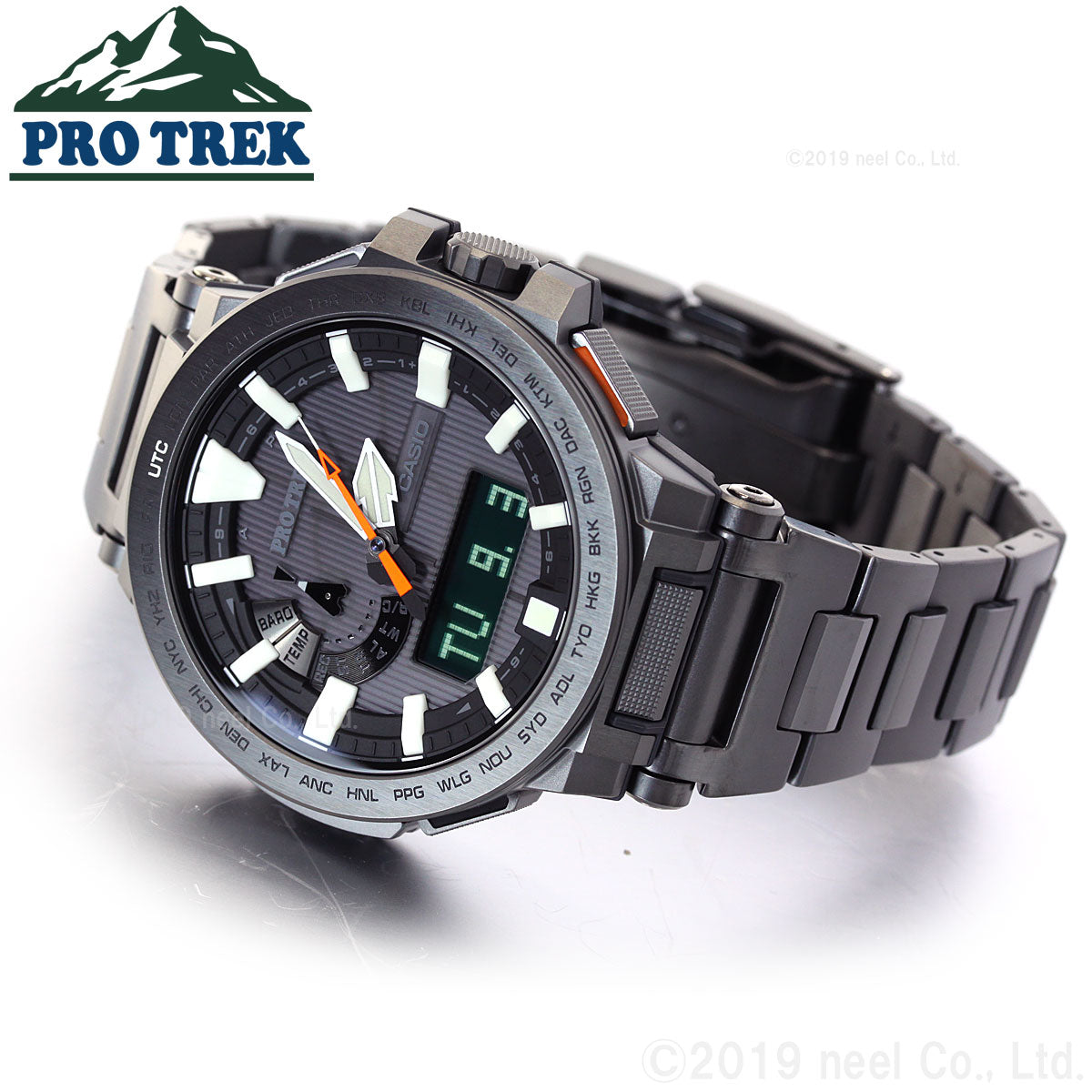カシオ プロトレック マナスル CASIO PRO TREK MANASLU 電波 ソーラー 電波時計 腕時計 メンズ アナデジ タフソーラー PRX-8000YT-1JF