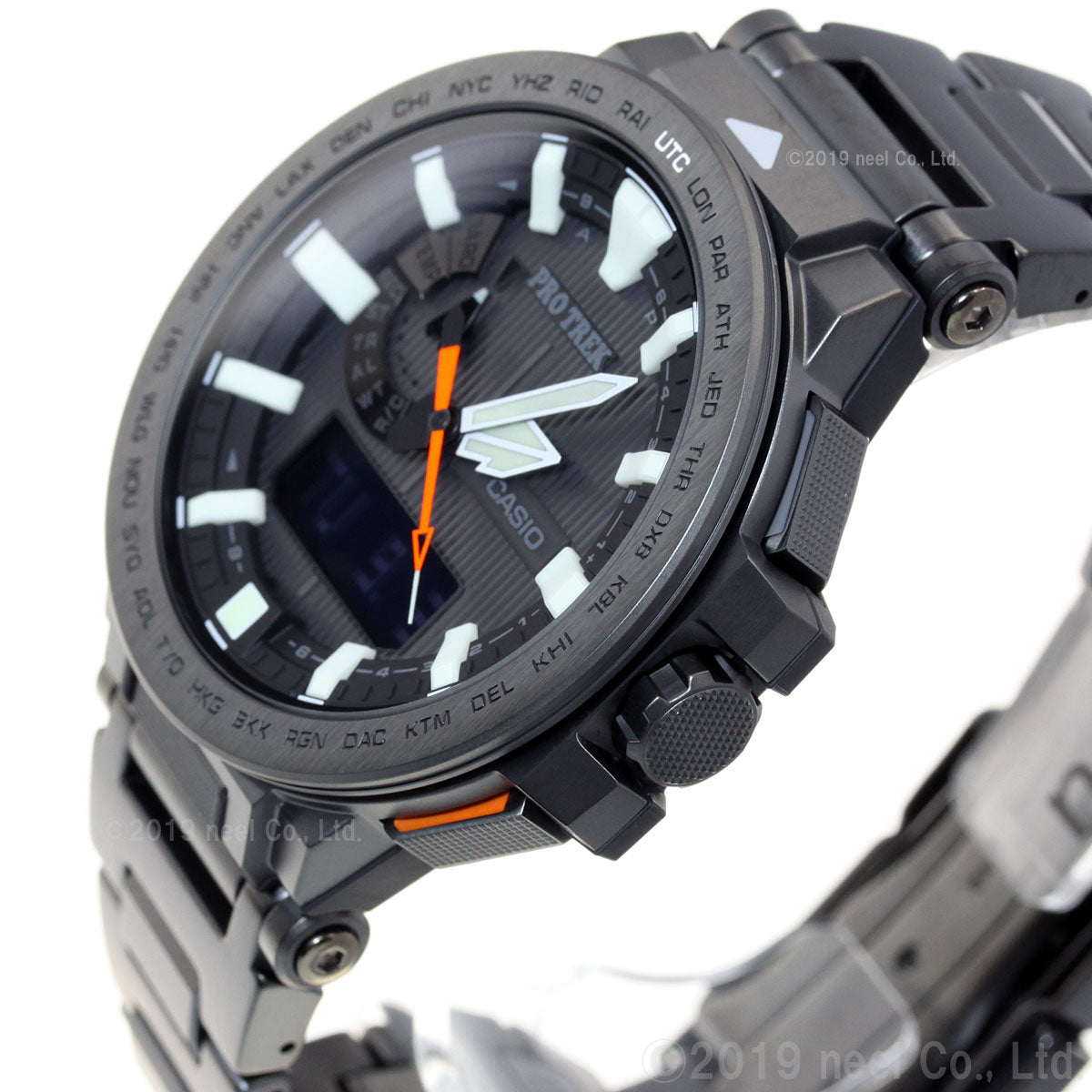 カシオ プロトレック マナスル CASIO PRO TREK MANASLU 電波 ソーラー 電波時計 腕時計 メンズ アナデジ タフソーラー PRX-8000YT-1JF