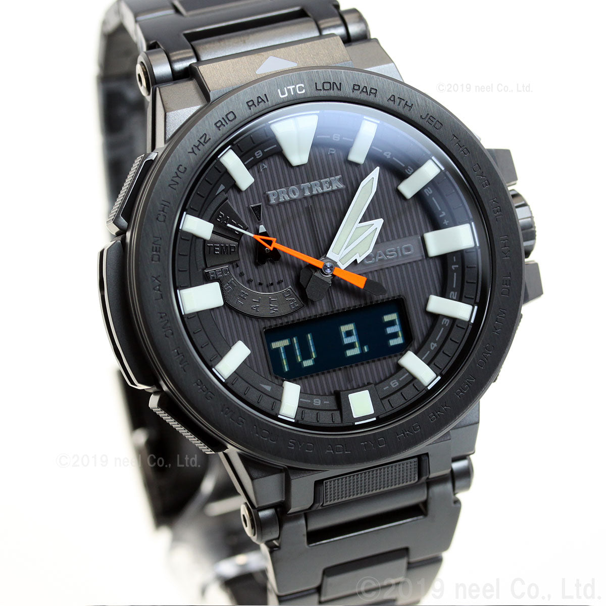 カシオ プロトレック マナスル CASIO PRO TREK MANASLU 電波 ソーラー 電波時計 腕時計 メンズ アナデジ タフソーラー PRX-8000YT-1JF