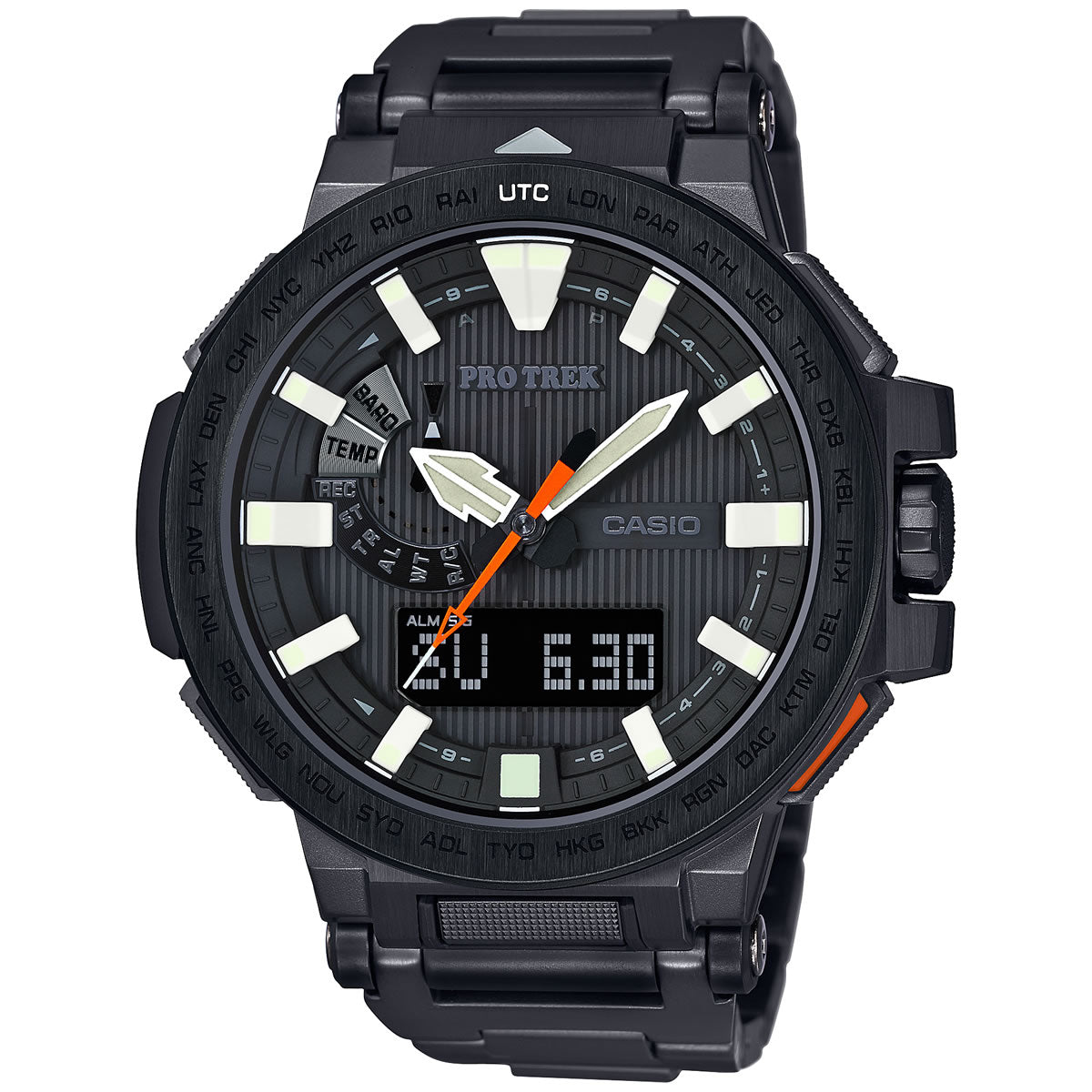 カシオ プロトレック マナスル CASIO PRO TREK MANASLU 電波 ソーラー 電波時計 腕時計 メンズ アナデジ タフソーラー PRX-8000YT-1JF