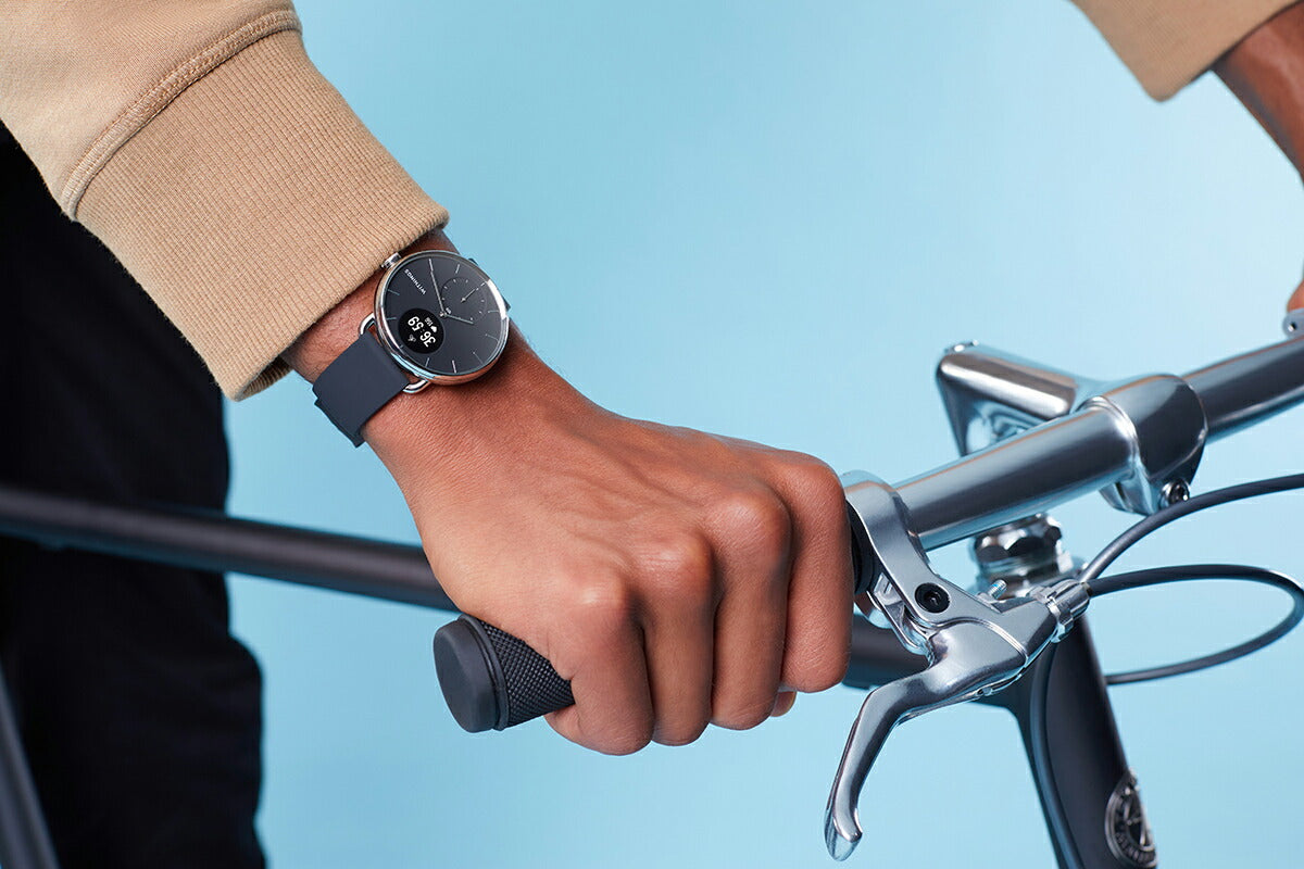 ウィジングズ Withings スマートウォッチ ScanWatch 42mm Black ブラック 腕時計 メンズ レディース ウェアラブル 血中酸素 QZ62000360