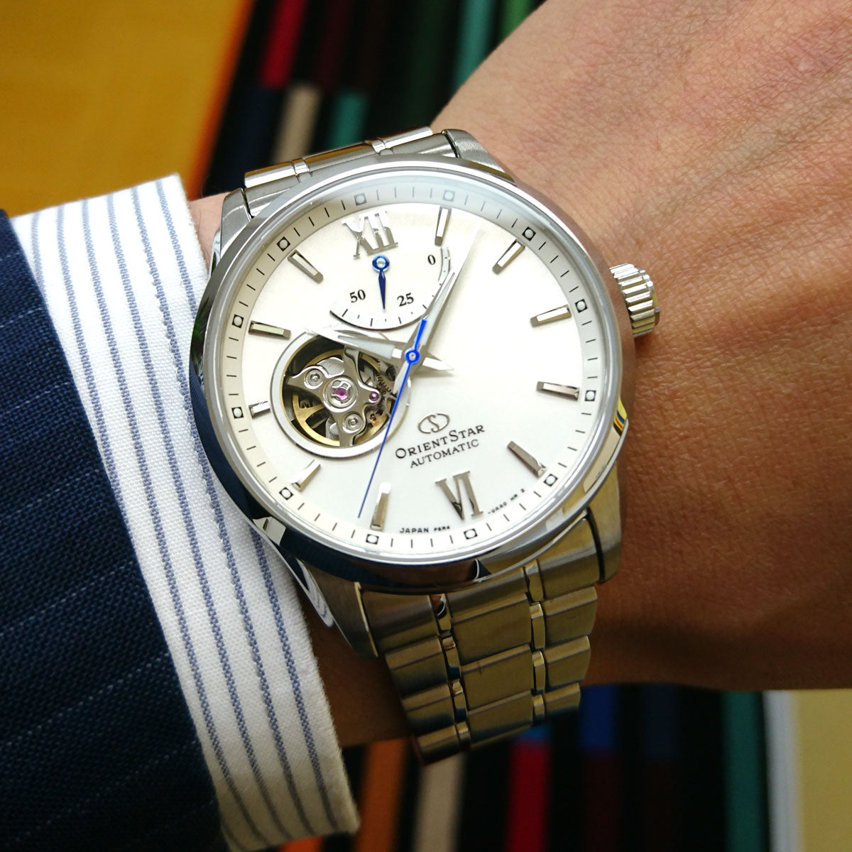 オリエントスター ORIENT STAR 腕時計 メンズ 自動巻き 機械式 コンテンポラリー CONTEMPORALY セミスケルトン RK-AT0004S