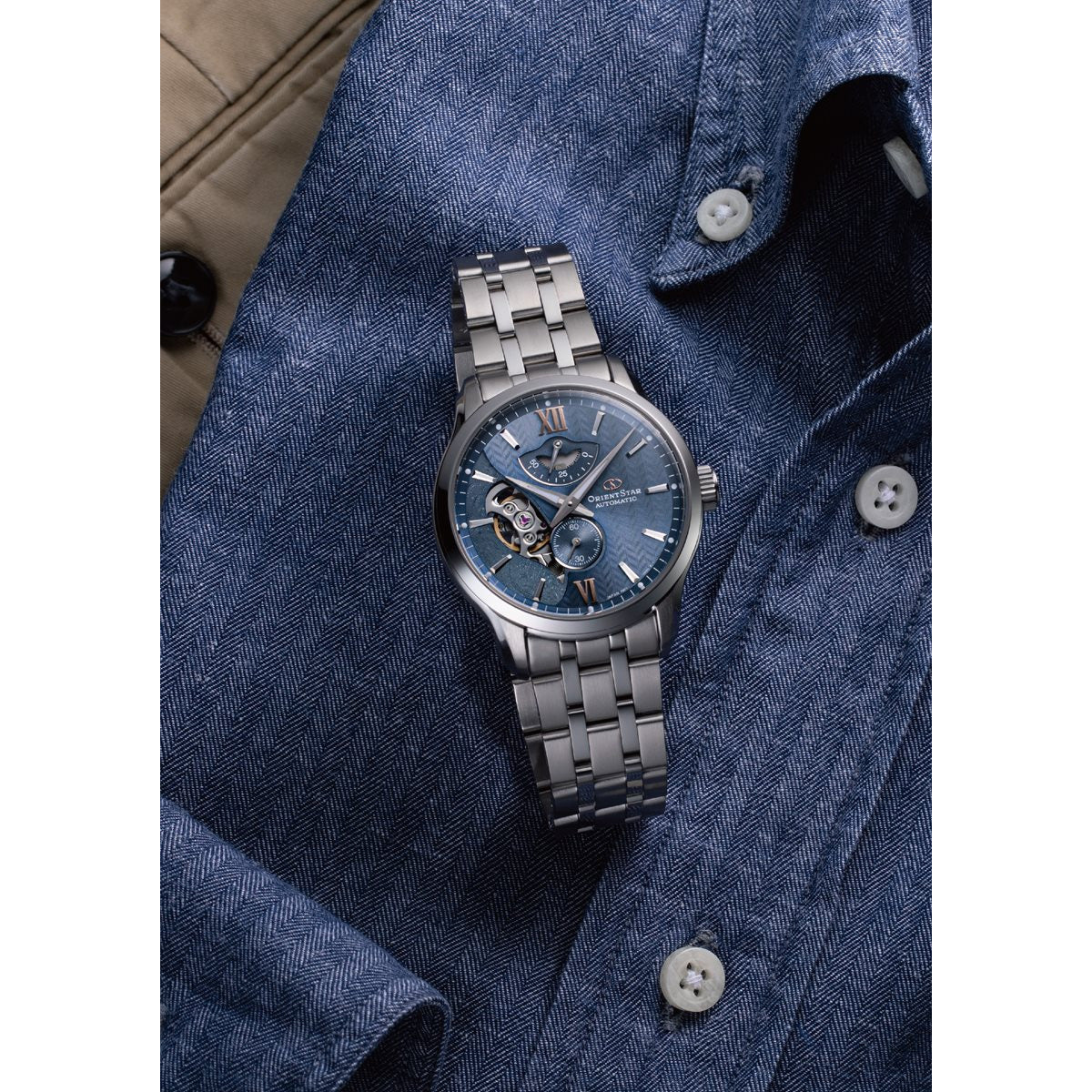 オリエントスター ORIENT STAR コンテンポラリー 腕時計 メンズ 自動巻き 機械式 レイヤードスケルトン RK-AV0B08L