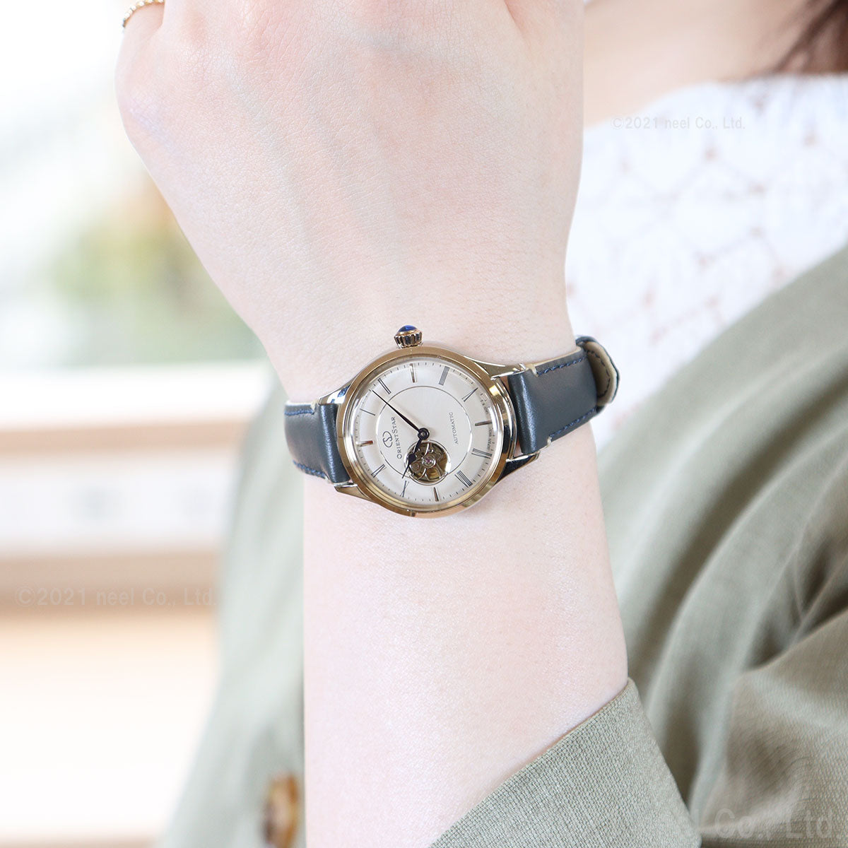 オリエントスター ORIENT STAR 腕時計 レディース 自動巻き 機械式 クラシック CLASSIC クラシックセミスケルトン RK-ND0011N