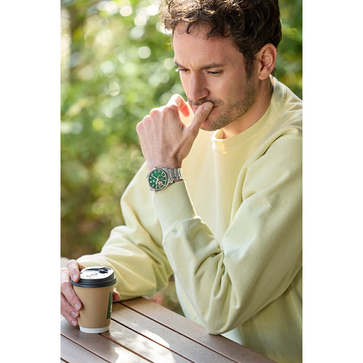 オリエント ORIENT コンテンポラリー セミスケルトン 腕時計 メンズ 自動巻き 機械式 RN-AR0008E