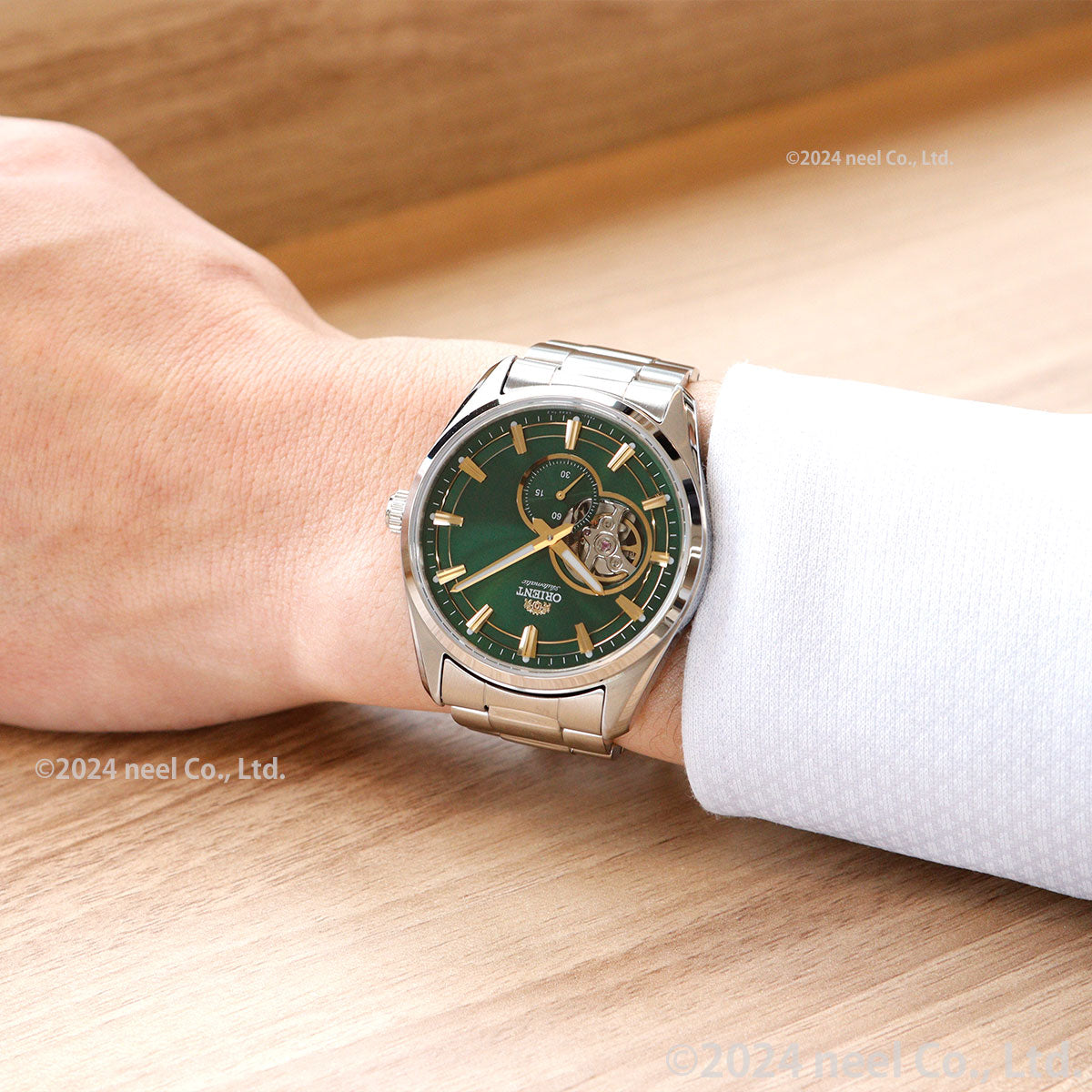 オリエント ORIENT コンテンポラリー セミスケルトン 腕時計 メンズ 自動巻き 機械式 RN-AR0008E