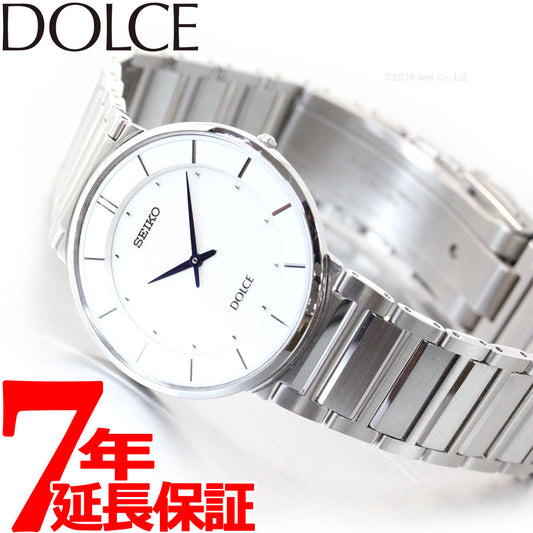セイコー ドルチェ&エクセリーヌ 腕時計 薄型ペア SEIKO DOLCE&EXCELINE ホワイト SACK015【正規品】【送料無料】