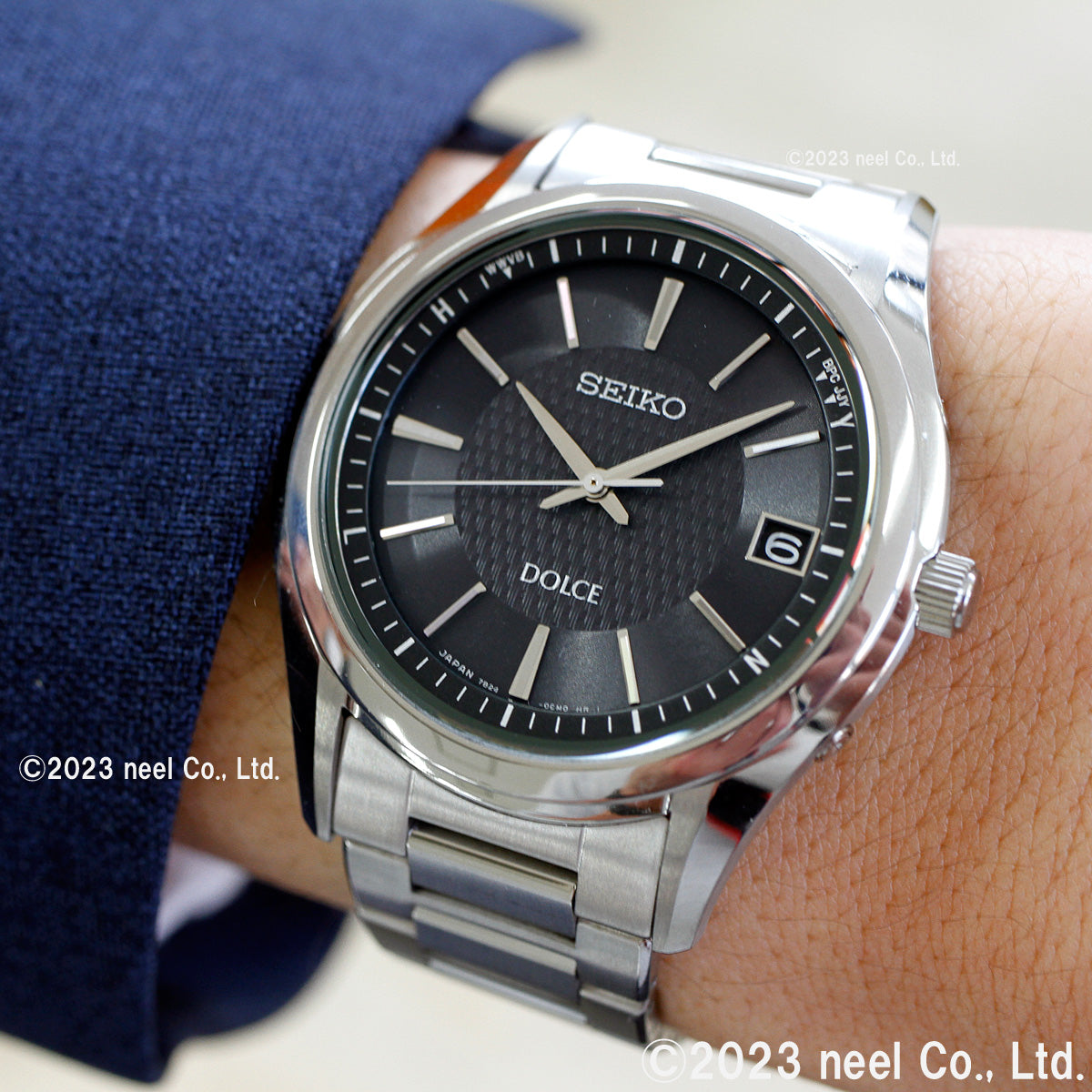 セイコー ドルチェ&エクセリーヌ SADZ187 腕時計 メンズ 電波 ソーラー SEIKO DOLCE&EXCELINE ペア ブラック