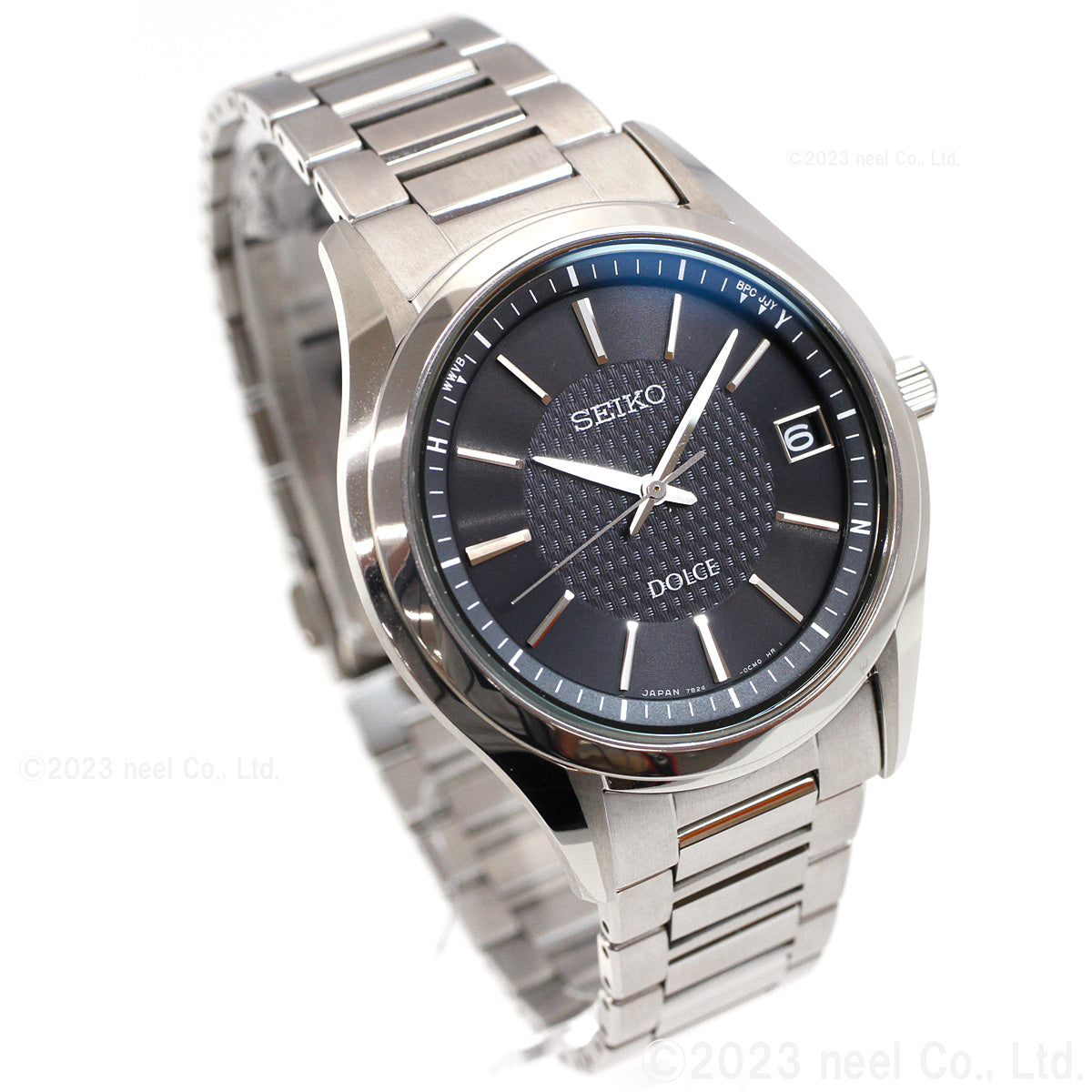 セイコー ドルチェ&エクセリーヌ SADZ187 腕時計 メンズ 電波 ソーラー SEIKO DOLCE&EXCELINE ペア ブラック