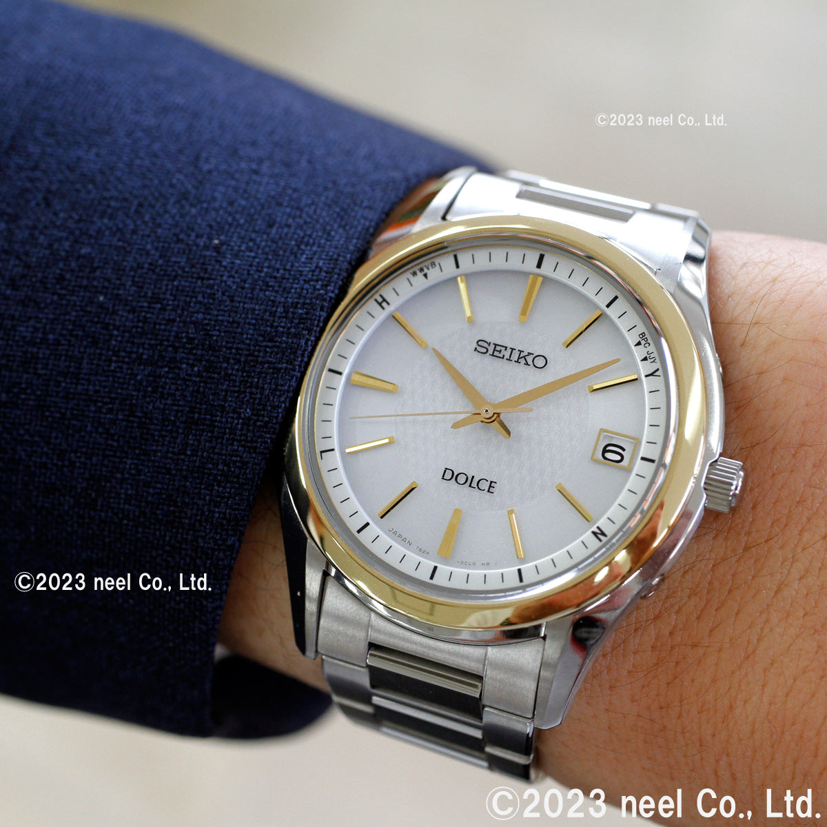 セイコー ドルチェ&エクセリーヌ SADZ188 腕時計 メンズ 電波 ソーラー SEIKO DOLCE&EXCELINE ペア ホワイト