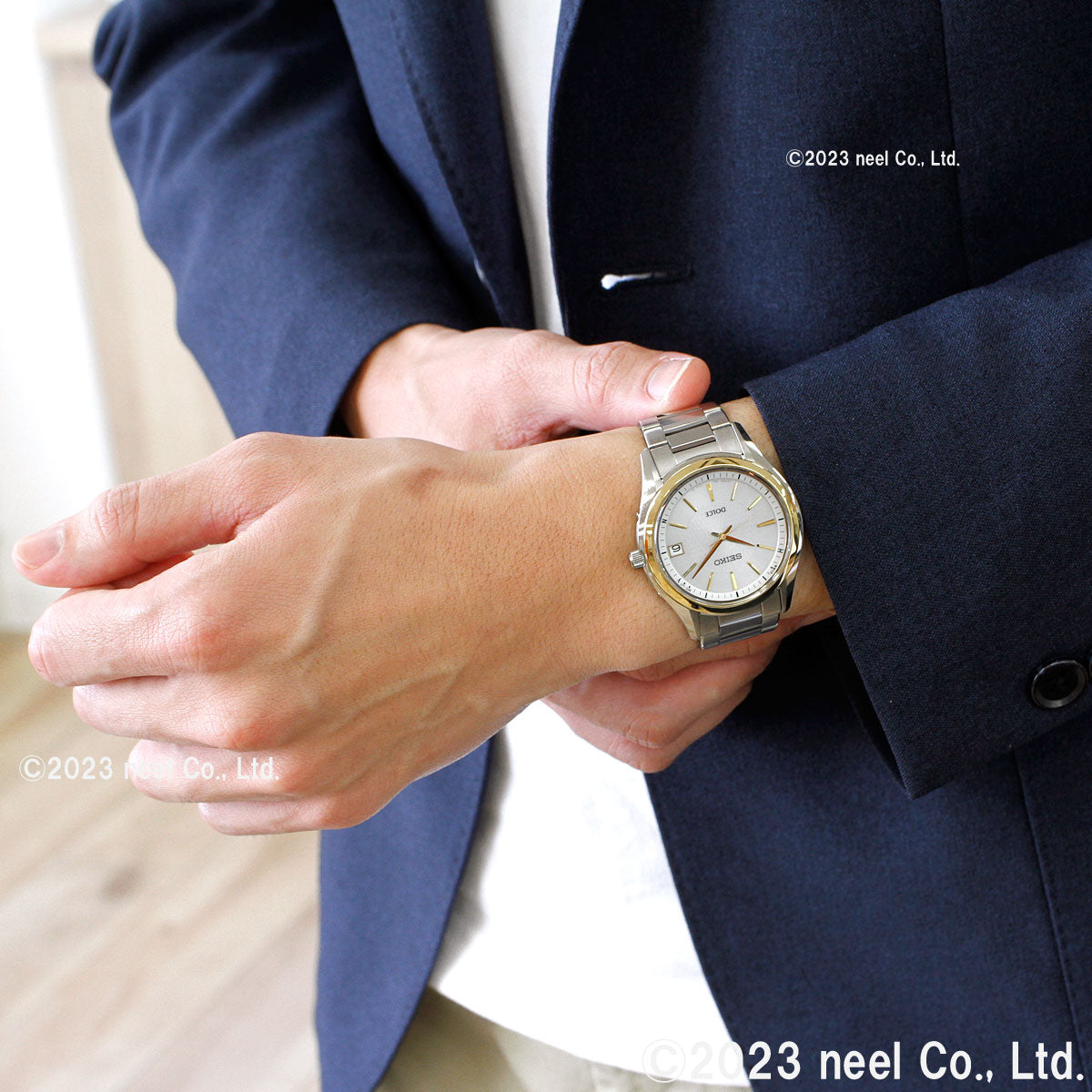 セイコー ドルチェ&エクセリーヌ SADZ188 腕時計 メンズ 電波 ソーラー SEIKO DOLCE&EXCELINE ペア ホワイト