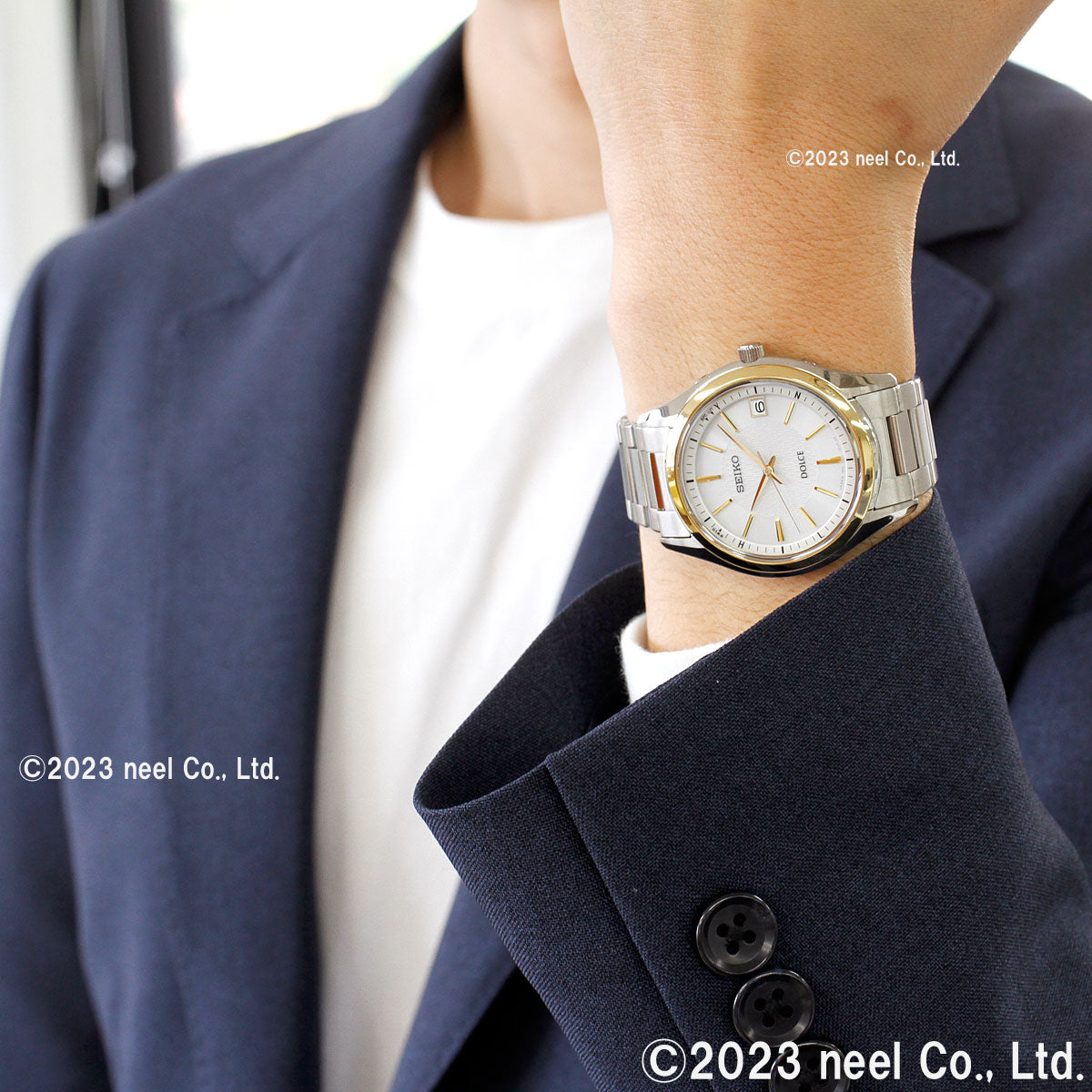 セイコー ドルチェ&エクセリーヌ SADZ188 腕時計 メンズ 電波 ソーラー SEIKO DOLCE&EXCELINE ペア ホワイト