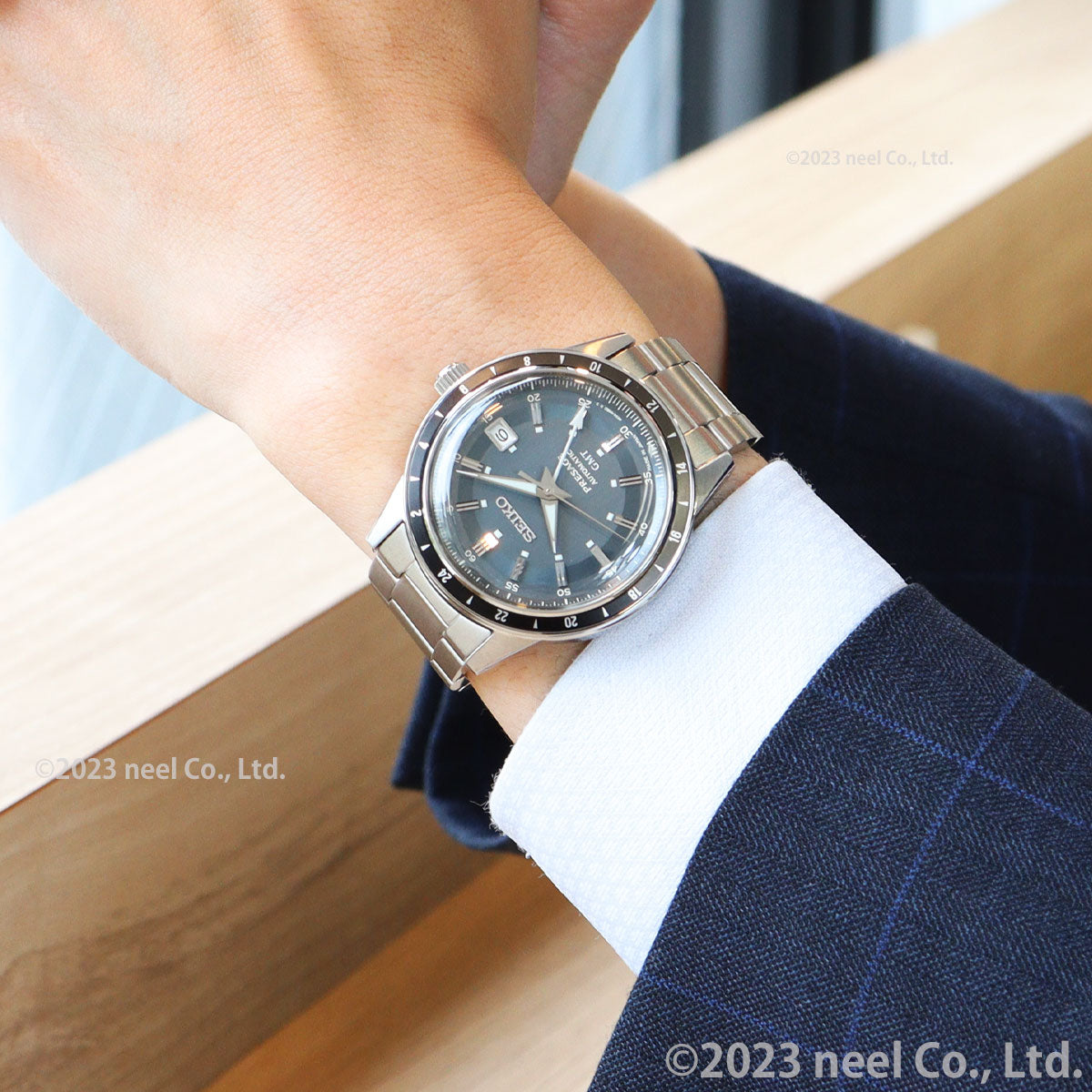 セイコー プレザージュ SEIKO PRESAGE 自動巻き メカニカル 腕時計 メンズ ベーシックライン SARY229 Style60's GMTモデル Journey on the road