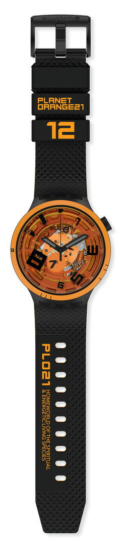 swatch スウォッチ 腕時計 SB01B127 メンズ レディース オリジナルズ ビッグボールド ウープス オレンジ ブラック BIG BOLD PLANETS OOPS!