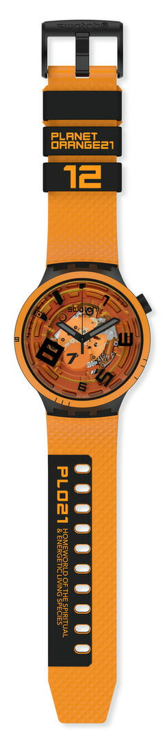 swatch スウォッチ 腕時計 SB01B127 メンズ レディース オリジナルズ ビッグボールド ウープス オレンジ ブラック BIG BOLD PLANETS OOPS!