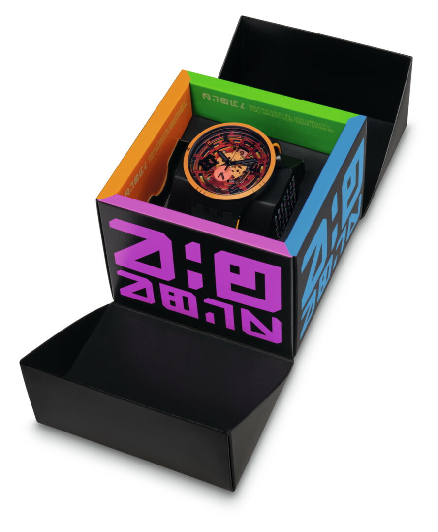 swatch スウォッチ 腕時計 SB01B127 メンズ レディース オリジナルズ ビッグボールド ウープス オレンジ ブラック BIG BOLD PLANETS OOPS!