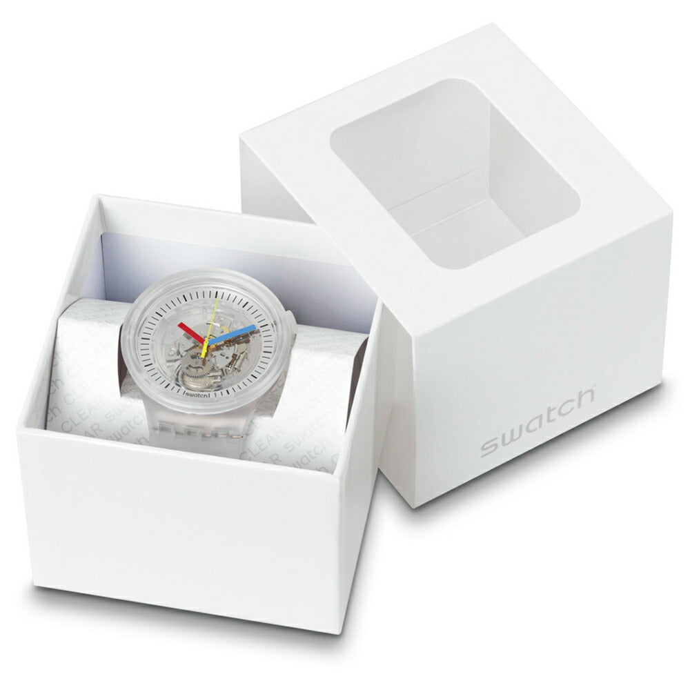 swatch スウォッチ 腕時計 メンズ レディース ビッグボールド クリアリーボールド BIG BOLD CLEARLY BOLD SWATCH CLEAR SB01K100