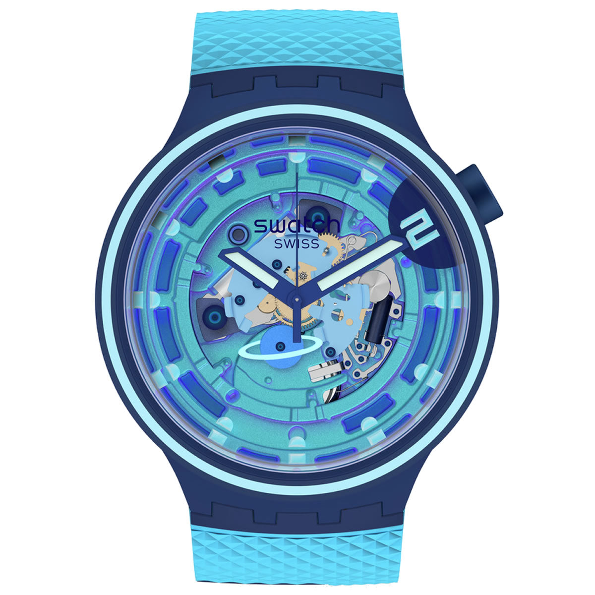 swatch スウォッチ 腕時計 SB01N101 メンズ レディース オリジナルズ ビッグボールド セカンドホーム ブルー BIG BOLD PLANETS SECOND HOME