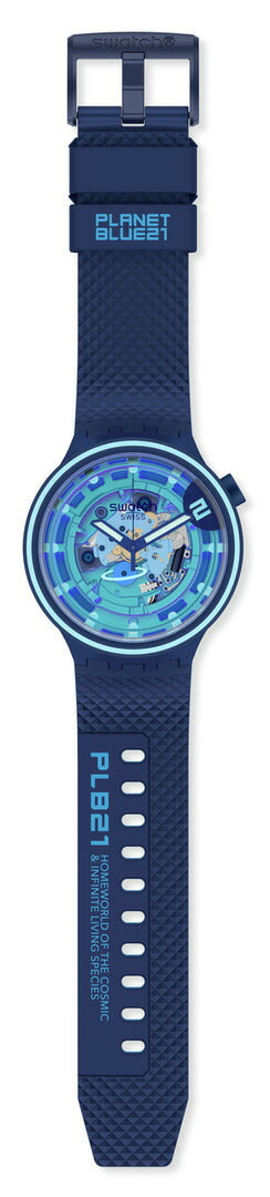 swatch スウォッチ 腕時計 SB01N101 メンズ レディース オリジナルズ ビッグボールド セカンドホーム ブルー BIG BOLD PLANETS SECOND HOME