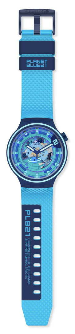 swatch スウォッチ 腕時計 SB01N101 メンズ レディース オリジナルズ ビッグボールド セカンドホーム ブルー BIG BOLD PLANETS SECOND HOME