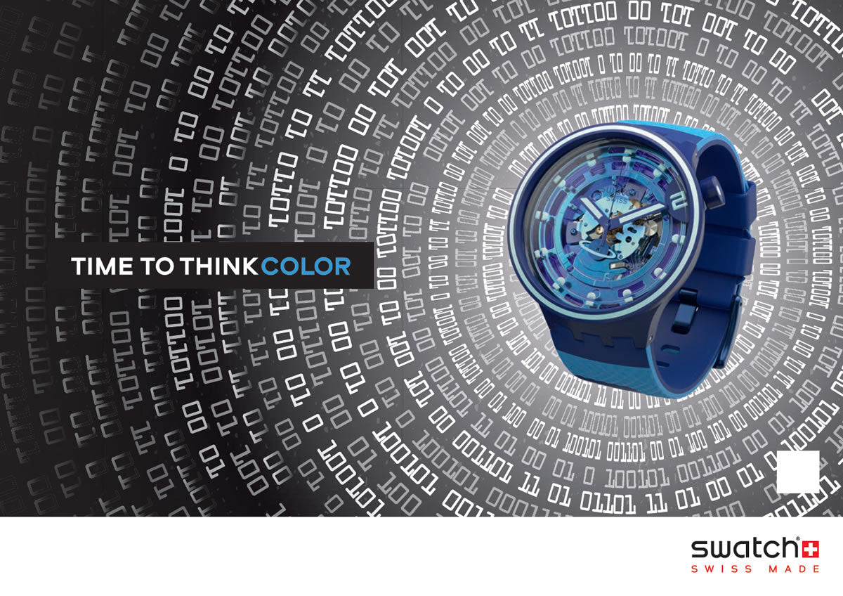 swatch スウォッチ 腕時計 SB01N101 メンズ レディース オリジナルズ ビッグボールド セカンドホーム ブルー BIG BOLD PLANETS SECOND HOME