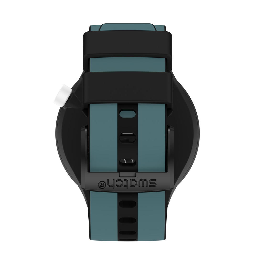 swatch スウォッチ 腕時計 メンズ レディース オリジナルズ ブラック BIG BOLD BIOCERAMIC TRAVEL BY DAY MONTHLY DROPS SB03B107