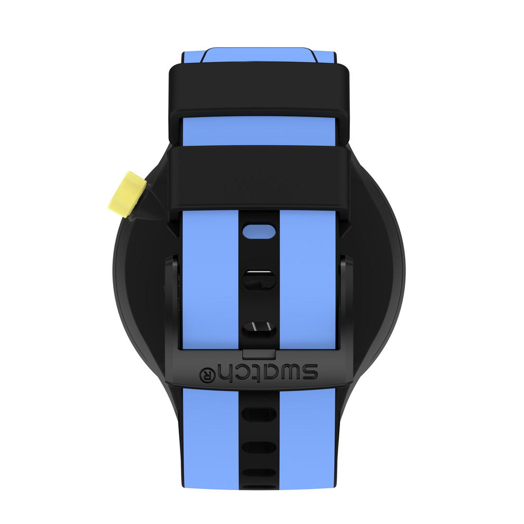 swatch スウォッチ 腕時計 メンズ レディース オリジナルズ ブラック BIG BOLD BIOCERAMIC TRAVEL BY DAY MONTHLY DROPS SB03B108
