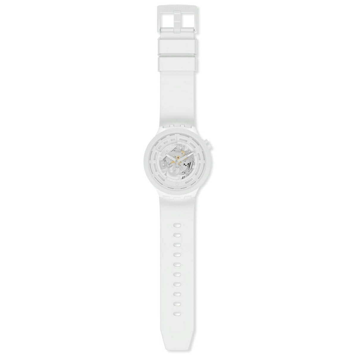 swatch スウォッチ 腕時計 メンズ レディース オリジナルズ ビッグボールド バイオセラミック C-WHITE BIG BOLD BIOCERAMIC SB03W100